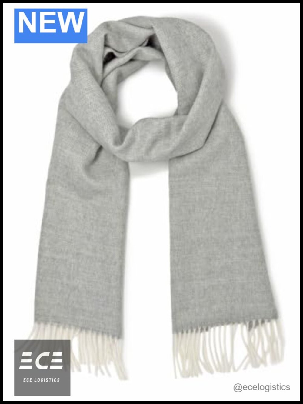 100% Baby Alpaca Wool Herringbone Scarf - Luxurious Winter Wrap